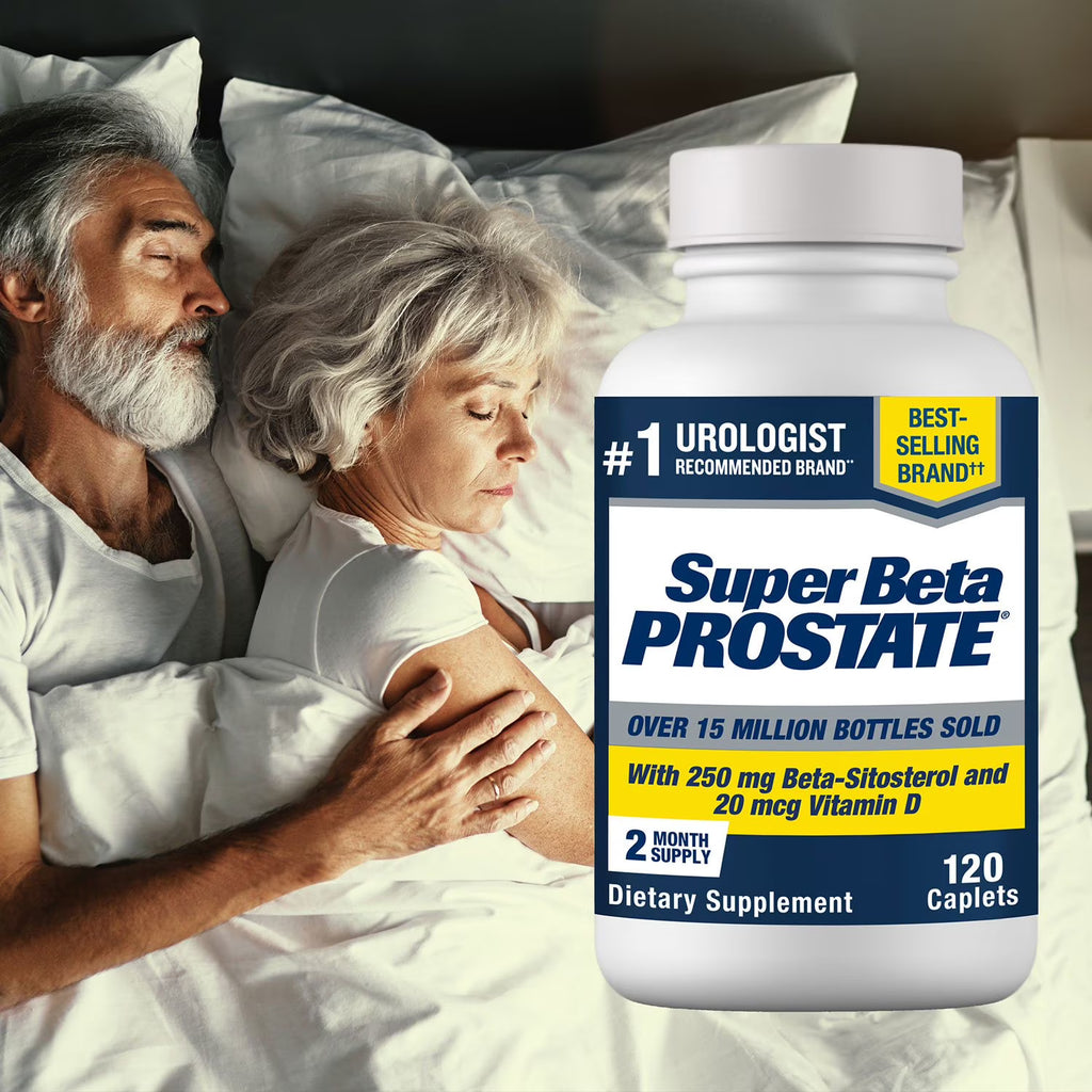 Super Beta Prostate Male Supplement with 250 mg. Beta-Sitosterol Caplets 120