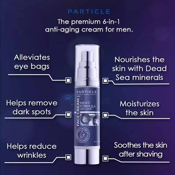 Particle FACE CREAM Men's Formula 6 in 1 Anti-Aging Moisturizer 1.7oz