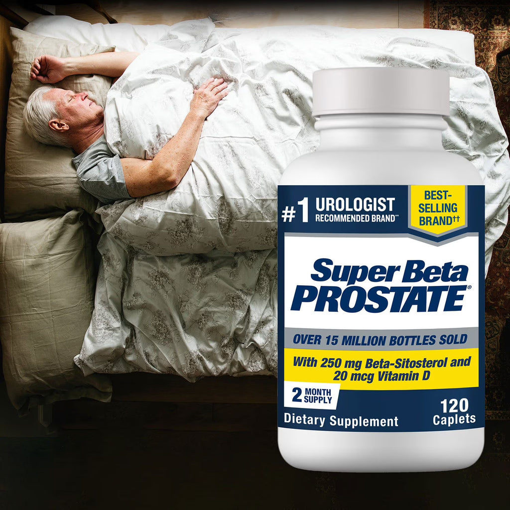 Super Beta Prostate Male Supplement with 250 mg. Beta-Sitosterol Caplets 120