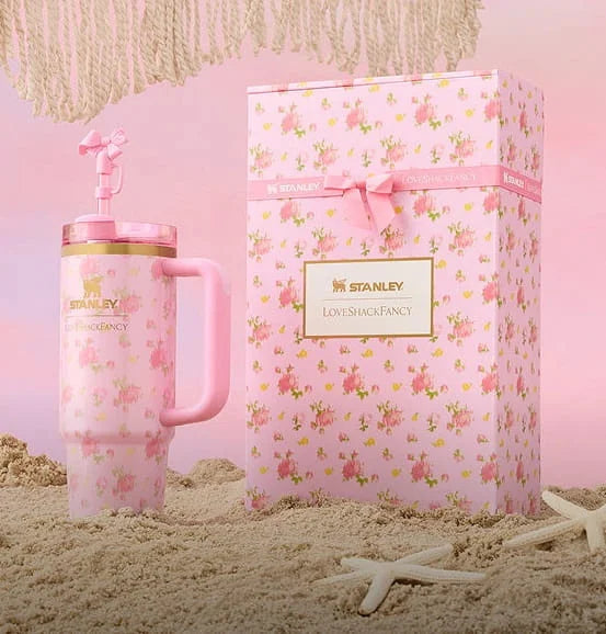 STANLEY  X LOVESHACKFANCY QUENCHER IBIZA SUNSET 40Oz with Gift box