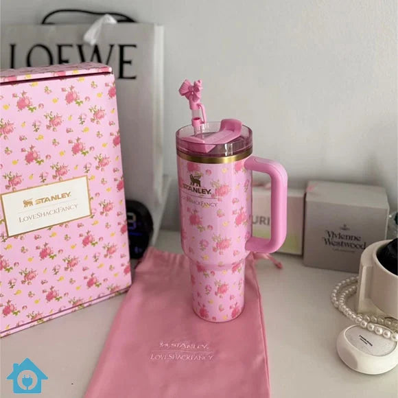 STANLEY  X LOVESHACKFANCY QUENCHER IBIZA SUNSET 40Oz with Gift box