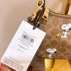 NWT Coach X Peanuts Teri Shoulder Bag In Signature Canvas Snoopy Print CBJ88