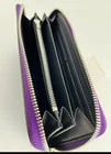 COACH,Zip-around Long wallet with Strap, C4452,Signature, Purple, New with Tag.