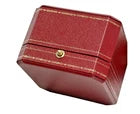 Cartier Signature Love Ring Box Red Travel Case Empty Gift Box