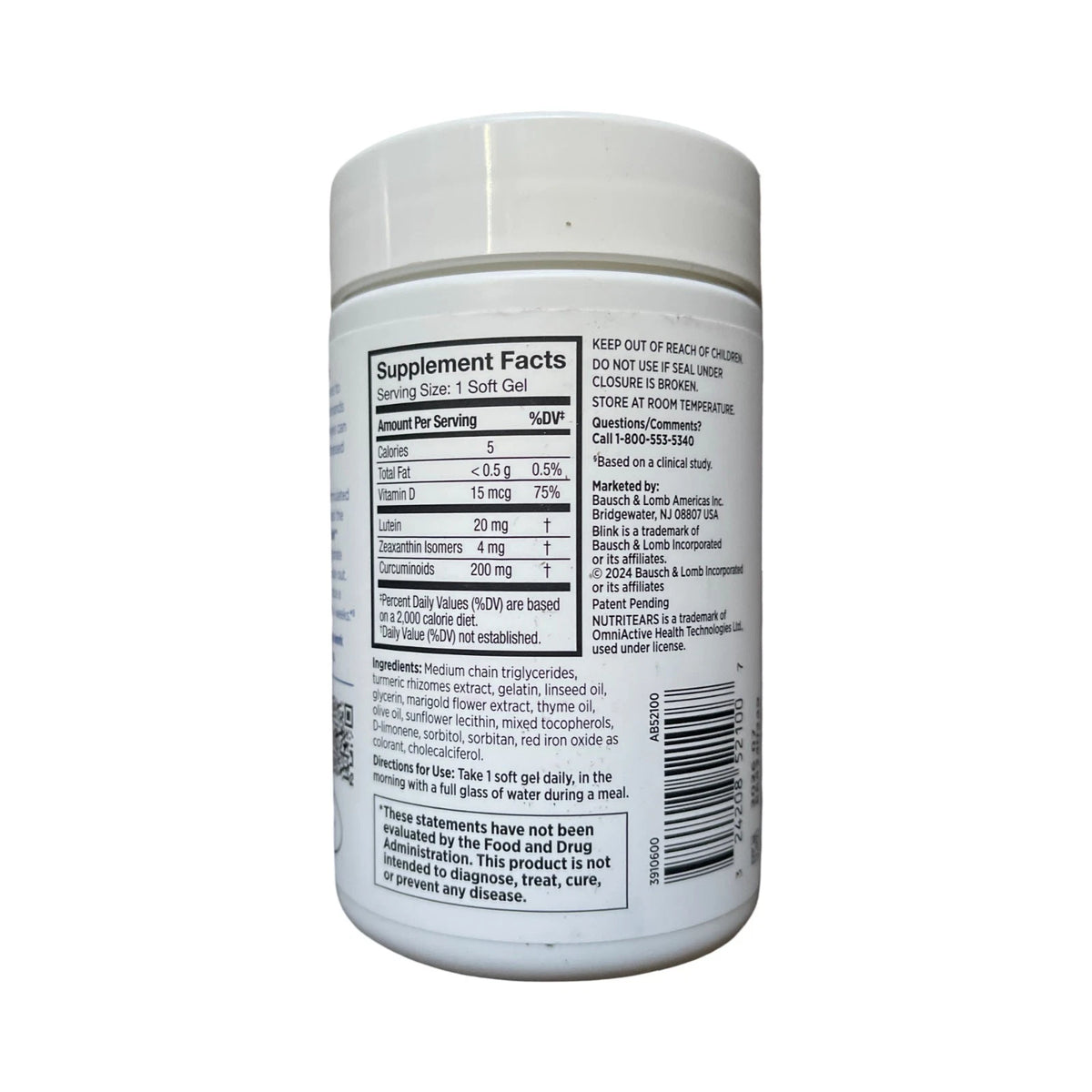 BLINK NutriTears Clinically Proven Supplement for Dry Eyes - 50ct,