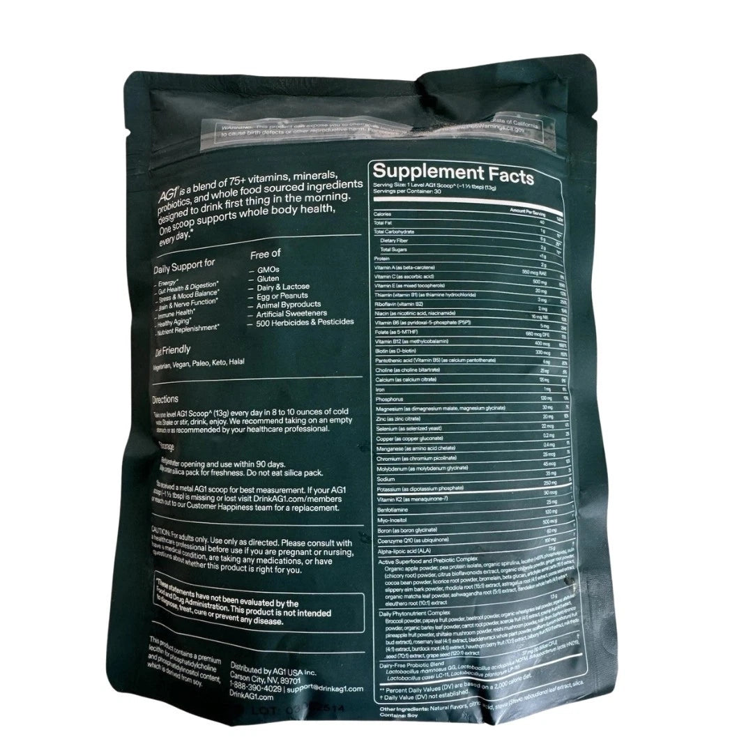 Genuine AG1 Daily Foundational Nutrition 390g