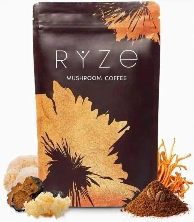 Organic Ryze Mushroom Coffee 30 SERVINGS Instant Coffee