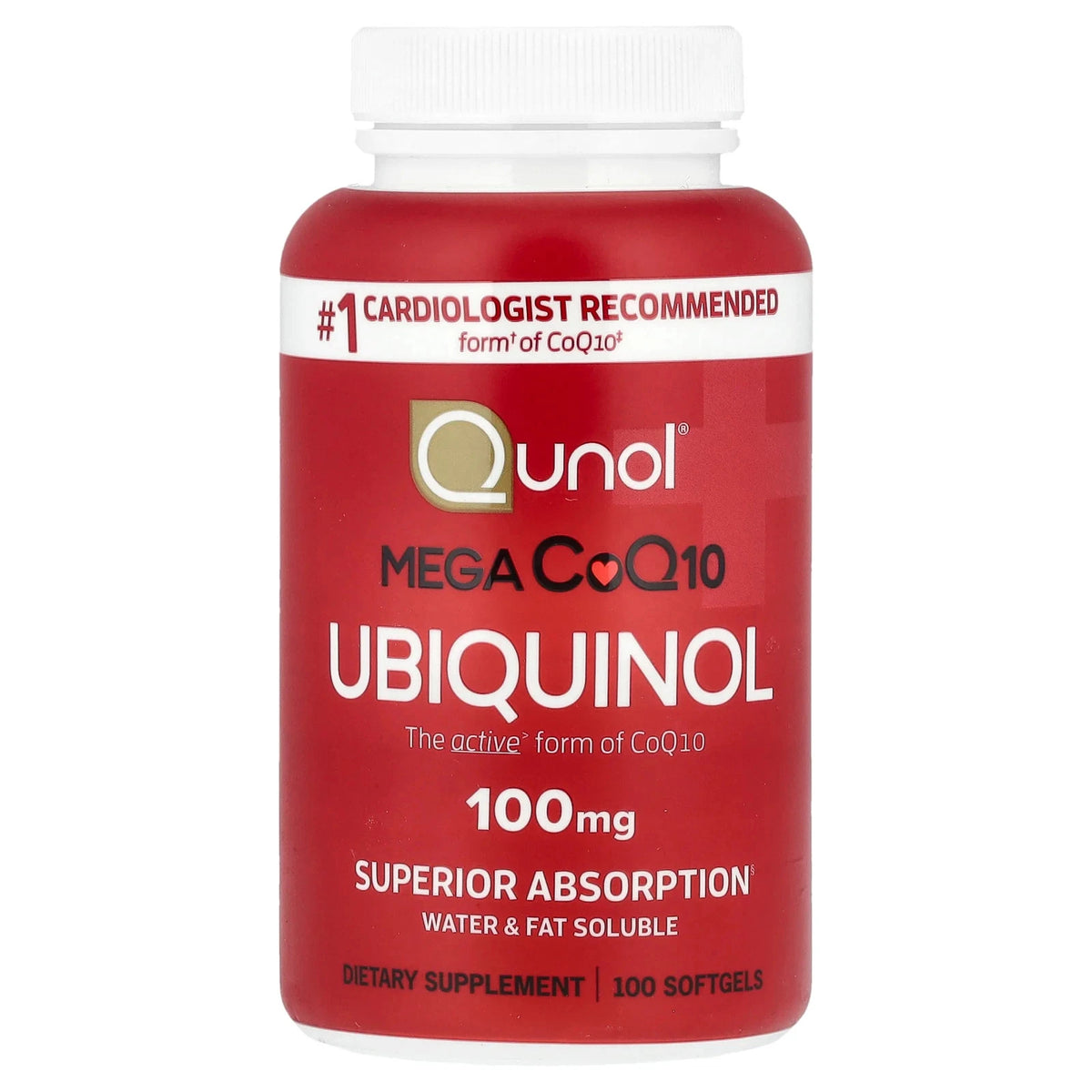 Mega CoQ10 Ubiquinol, 100 mg, 100 SoftgelsMega
