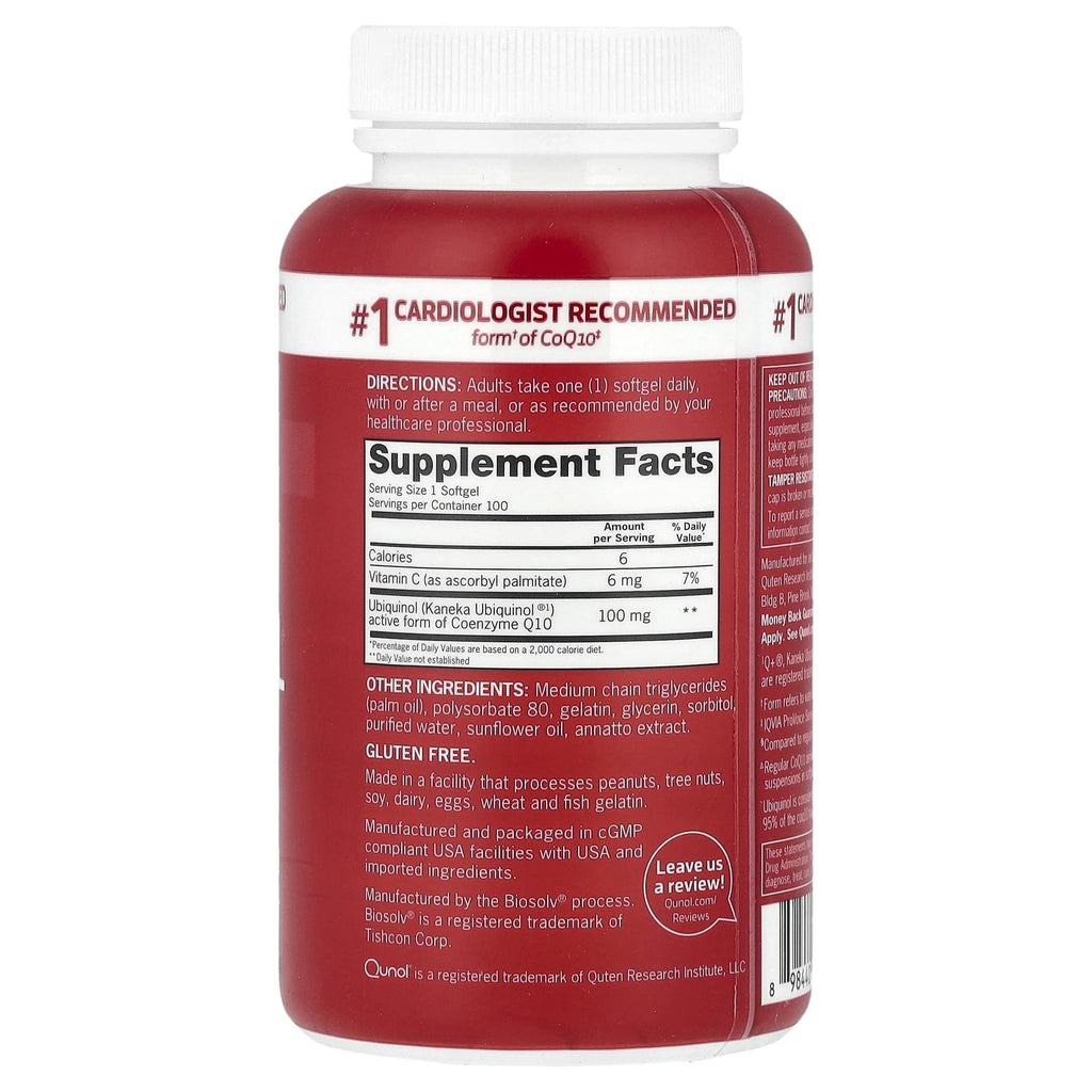 Mega CoQ10 Ubiquinol, 100 mg, 100 SoftgelsMega