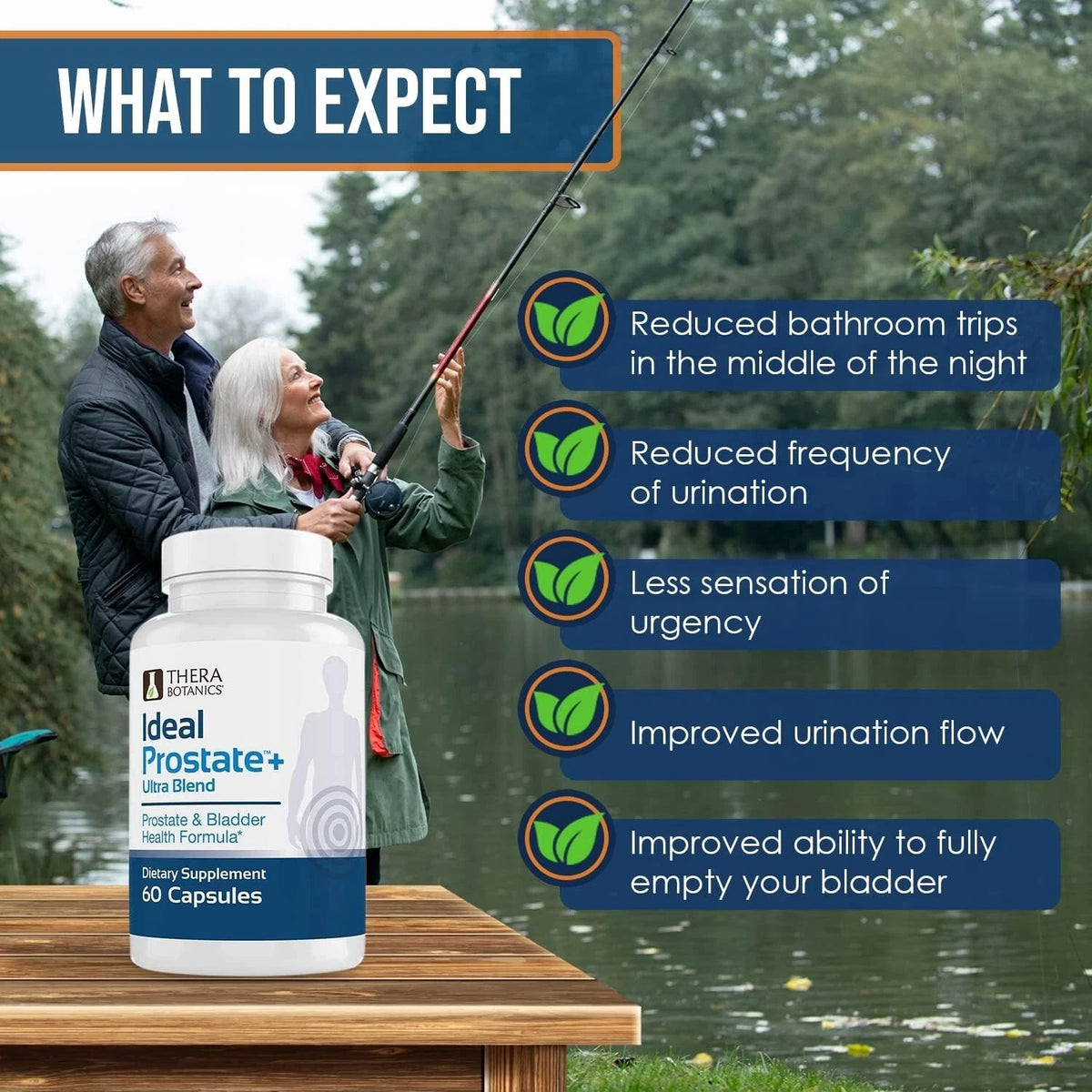 Advanced Men's Prostate Support by Ideal Prostate Plus Ultra Saw Palmetto 60 ct