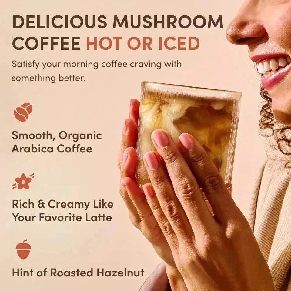 Organic Ryze Mushroom Coffee 30 SERVINGS Instant Coffee