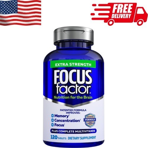 Focus Factor Extra Strength Brain Supplement 120 Count Multivitamin Focus Su
