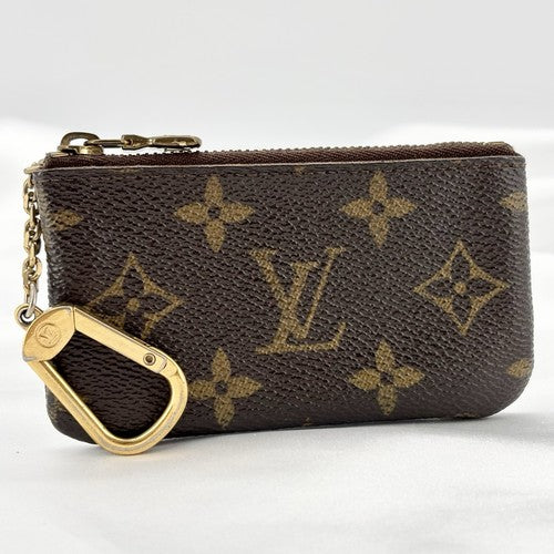 Louis Vuitton Monogram Pochette Clés Key Pouch Brown M62650