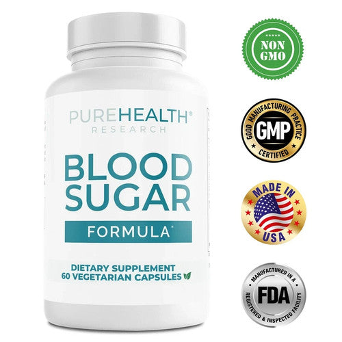 PureHealth Research Blood Sugar Formula For Healthy Blood Sugar Levels - 1 Pack